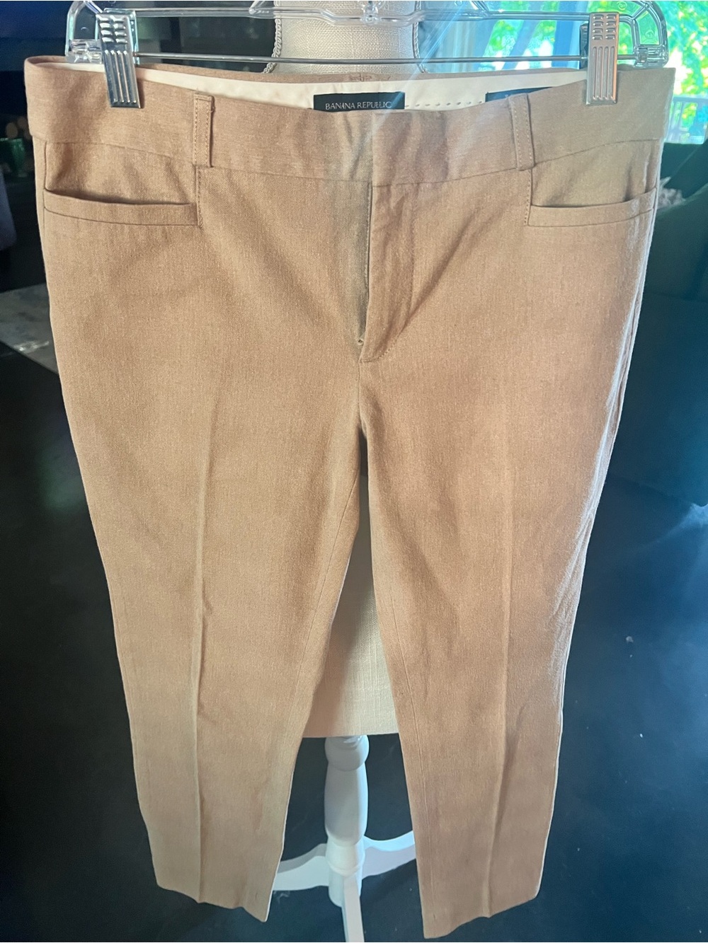 Banana Republic Camel Cropped Dress Pants